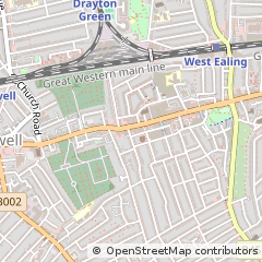Map of West Ealing, London
