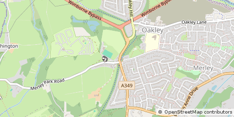 Map of Wimborne, Dorset