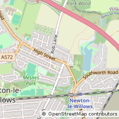 Map of Newton-LE-Willows, Merseyside