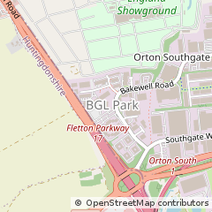 Map of Peterborough, Cambridgeshire