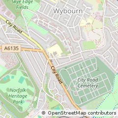 Map of Sheffield, South Yorkshire