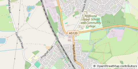 Map of Bedford, Bedfordshire
