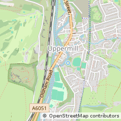 Map of Uppermill, Oldham