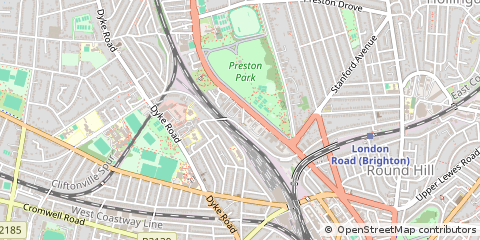 Map of Brighton, East Sussex