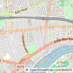 Map of Chiswick, London