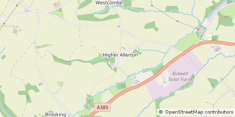Map of Totnes, Devon