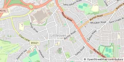 Map of Derby, Derbyshire