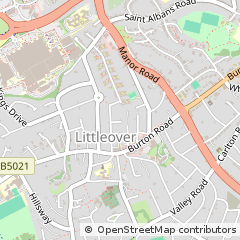 Map of Derby, Derbyshire