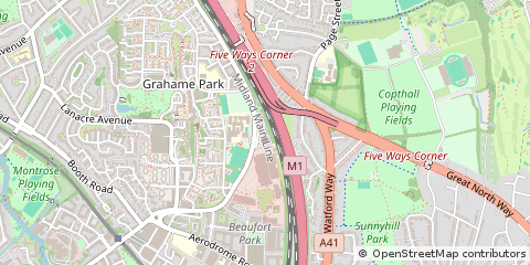 Map of Colindale, London