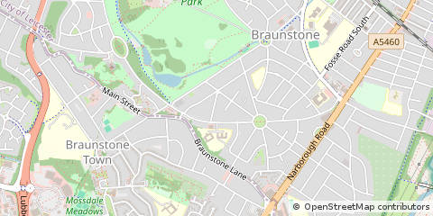 Map of Leicester