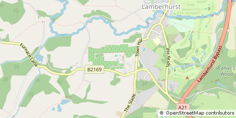 Map of Tunbridge Wells, Kent