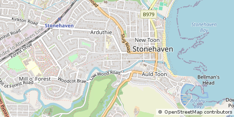 Map of Stonehaven, Aberdeenshire