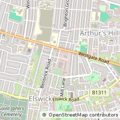Map of Newcastle Upon Tyne
