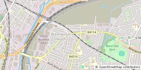 Map of Birmingham, West Midlands