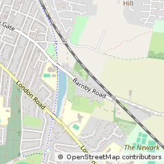 Map of Newark, Notts