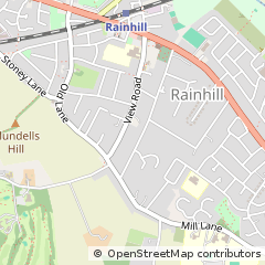 Map of Rainhill, Merseyside