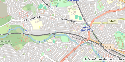 Map of Cardiff