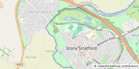 Map of Stony Stratford, Buckinghamshire