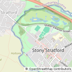 Map of Stony Stratford, Buckinghamshire