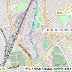 Map of Wimbledon, London