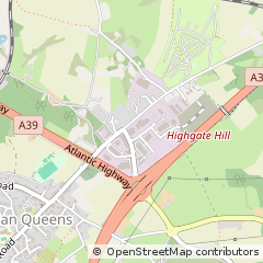 Map of ST. Columb, Cornwall