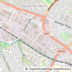 Map of Aylesbury, Buckinghamshire