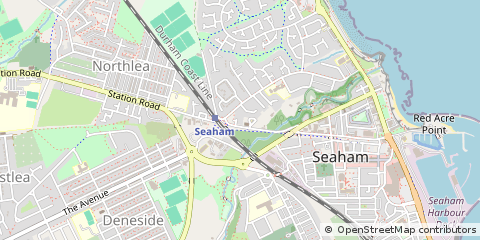 Map of Seaham, Durham