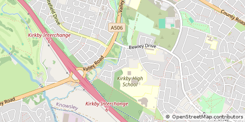 Map of Liverpool, Merseyside