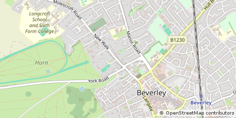 Map of Beverley, East Yorkshire