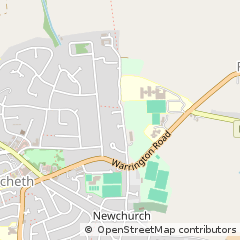 Map of Warrington, Cheshire
