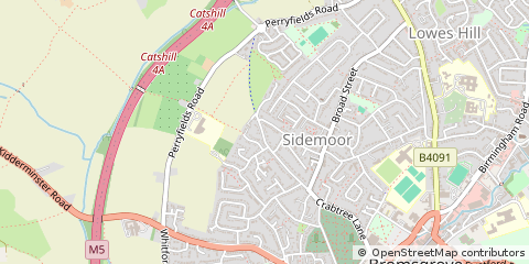 Map of Bromsgrove