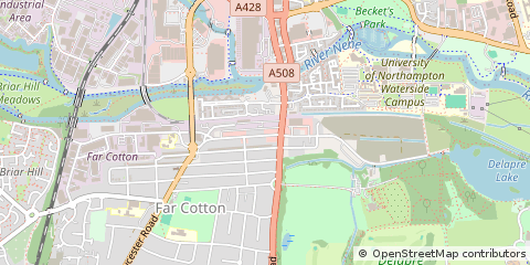 Map of Northampton, Northamptonshire