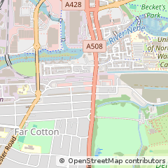 Map of Northampton, Northamptonshire