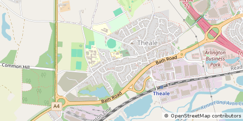 Map of Reading, Berkshire