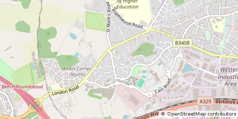 Map of Bracknell, Berkshire