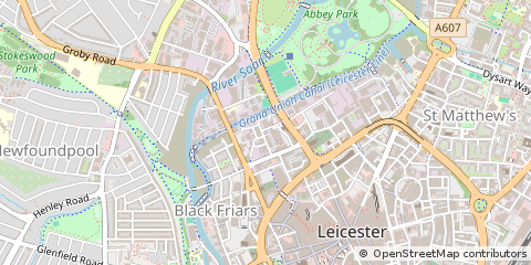 Map of Leicester