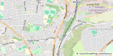 Map of Batley, West Yorkshire