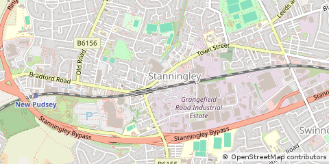 Map of Leeds, West Yorkshire