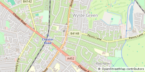 Map of Sutton Coldfield