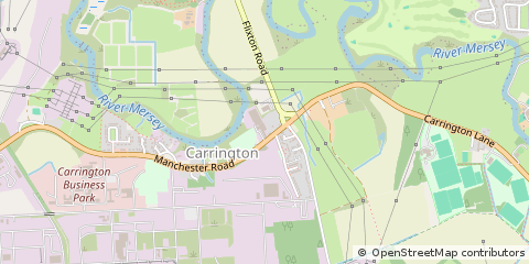 Map of Carrington, Manchester