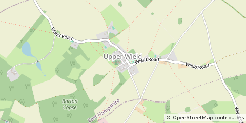 Map of Alresford, Hampshire