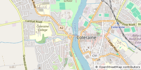 Map of Coleraine, CO. Londonderry