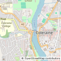 Map of Coleraine, CO. Londonderry