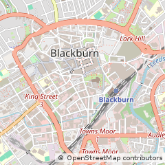 Map of Blackburn, Lancashire