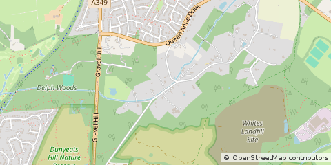 Map of Wimborne, Dorset