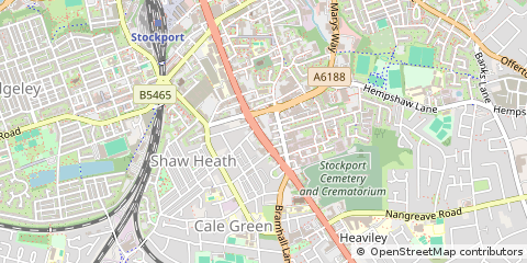 Map of Stockport