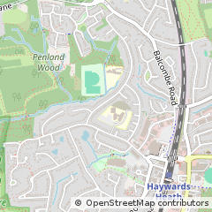 Map of Haywards Heath, West Sussex