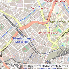 Map of Birmingham, West Midlands