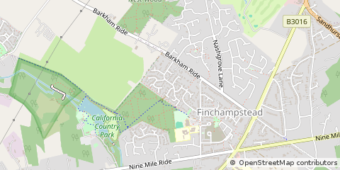 Map of Wokingham, Berkshire