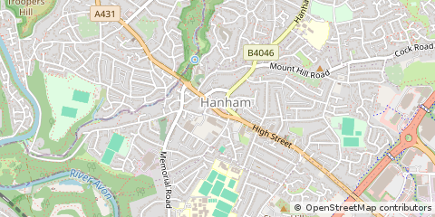 Map of Bristol, South Gloucestershire